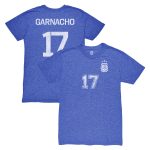 alejandro garnacho argentina national team 1863fc player vintage tri-blend t-shirt – blue Collection – England Football Jerseys and Shirts