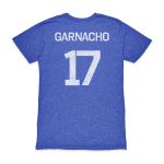 alejandro garnacho argentina national team 1863fc player vintage tri-blend t-shirt – blue Collection – England Football Jerseys and Shirts