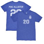 alexis mac allister argentina national team 1863fc retro name amp number tri-blend t-shirt – blue Collection – England Football Jerseys and Shirts