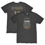 angel di maria argentina national team 1863fc retro player tri-blend t-shirt – black Collection – England Football Jerseys and Shirts