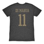 angel di maria argentina national team 1863fc retro player tri-blend t-shirt – black Collection – England Football Jerseys and Shirts