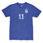 angel di maria argentina national team 1863fc retro player tri-blend t-shirt – blue Collection – England Football Jerseys and Shirts
