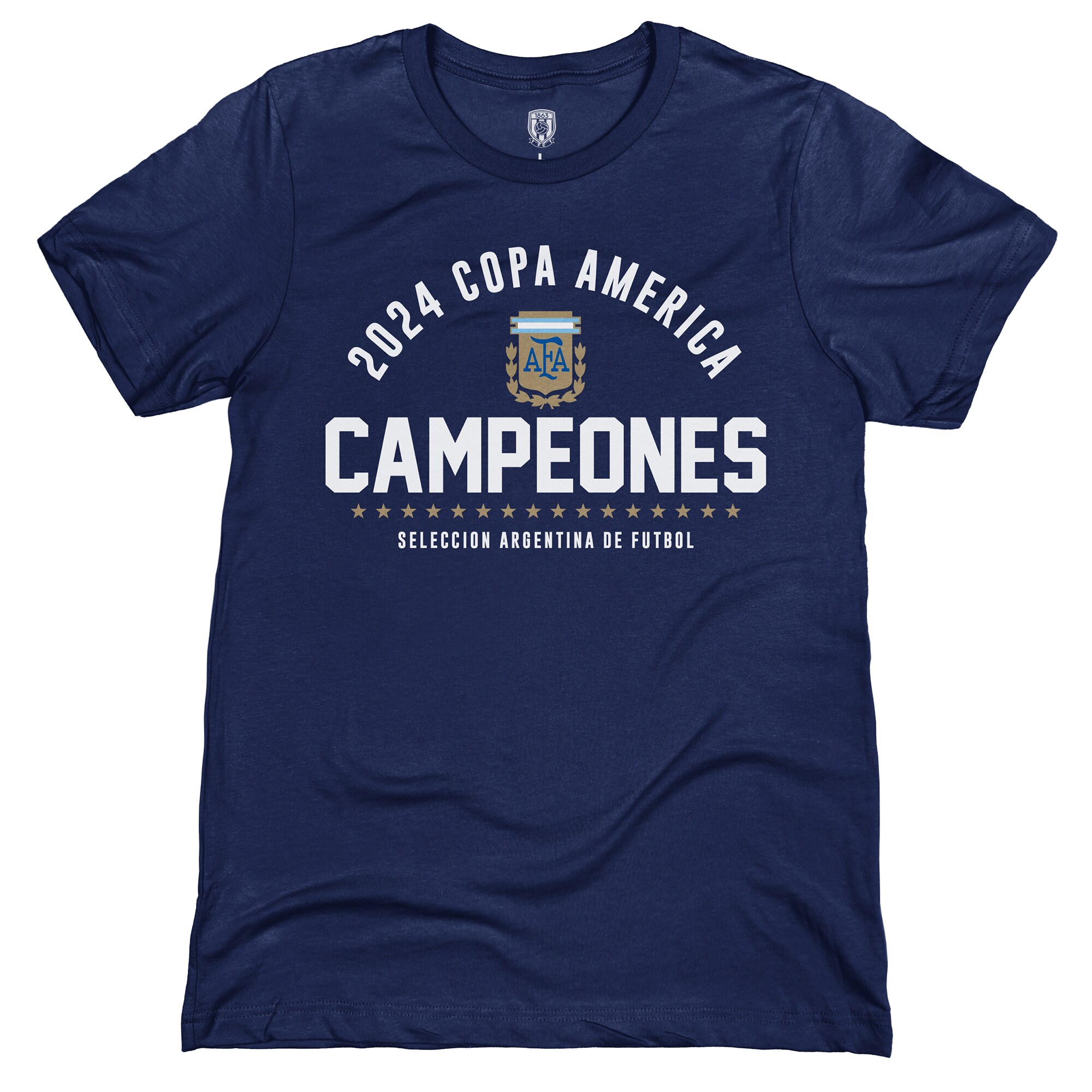 argentina national team 1863fc 2024 copa america champions t-shirt – navy Collection – England Football Jerseys and Shirts