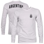 argentina national team 1863fc back team arch long sleeve t-shirt – gray Collection – England Football Jerseys and Shirts