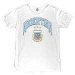 argentina national team 1863fc retro wordmark t-shirt – white Collection – England Football Jerseys and Shirts