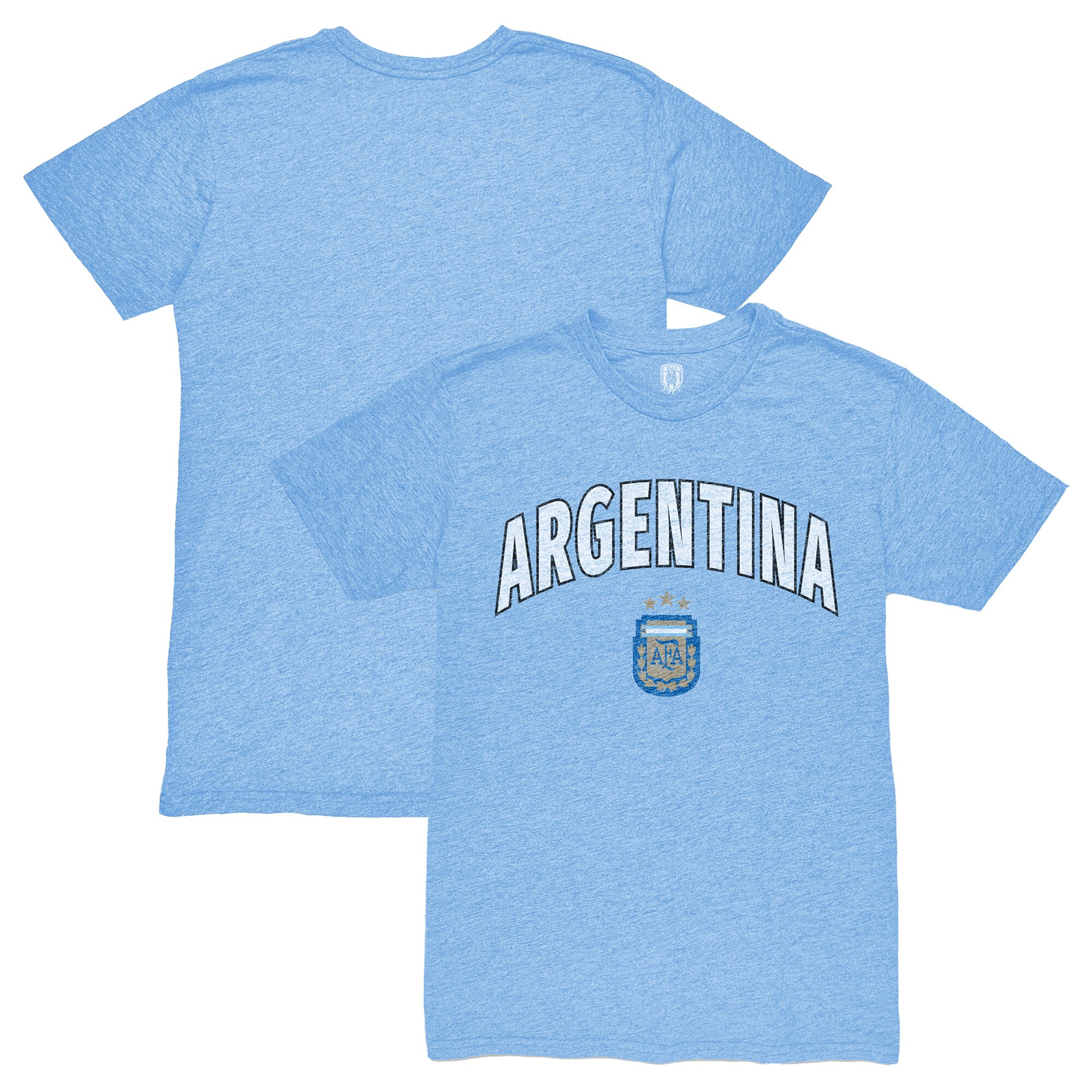argentina national team 1863fc retro wordmark tri-blend t-shirt – light blue Collection – England Football Jerseys and Shirts