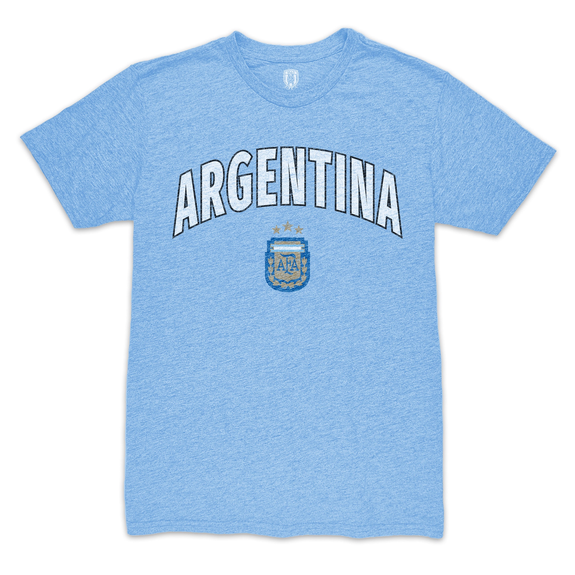 argentina national team 1863fc retro wordmark tri-blend t-shirt – light blue Collection – England Football Jerseys and Shirts