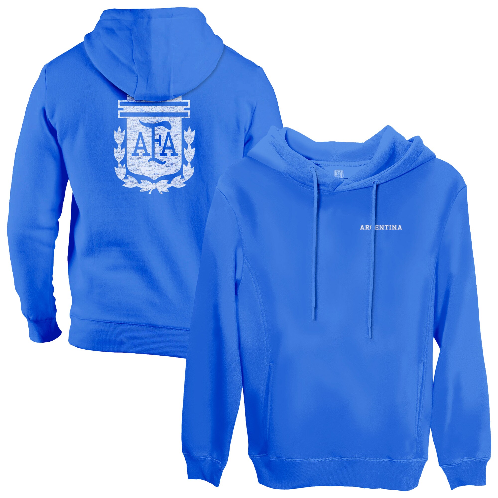 argentina national team 1863fc wordmark fleece pullover hoodie – blue Collection – England Football Jerseys and Shirts
