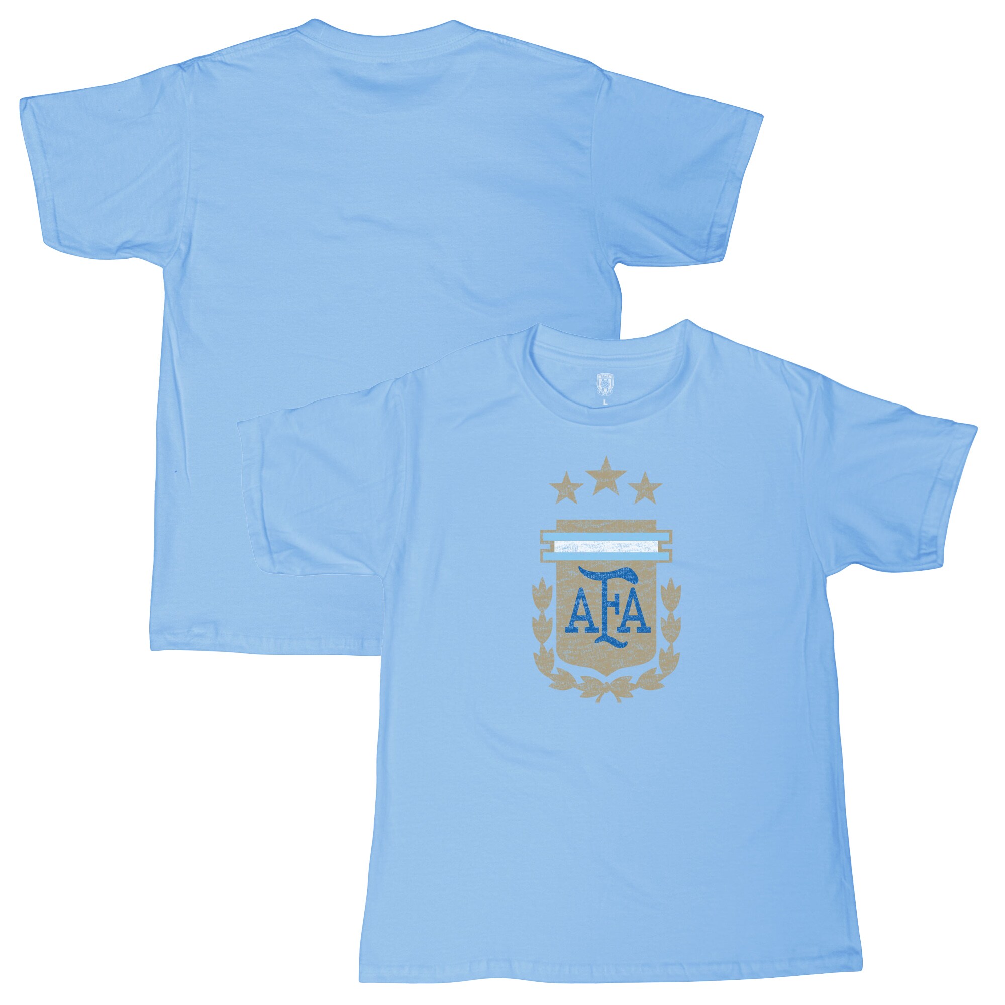 argentina national team 1863fc youth badge t-shirt – light blue Collection – England Football Jerseys and Shirts