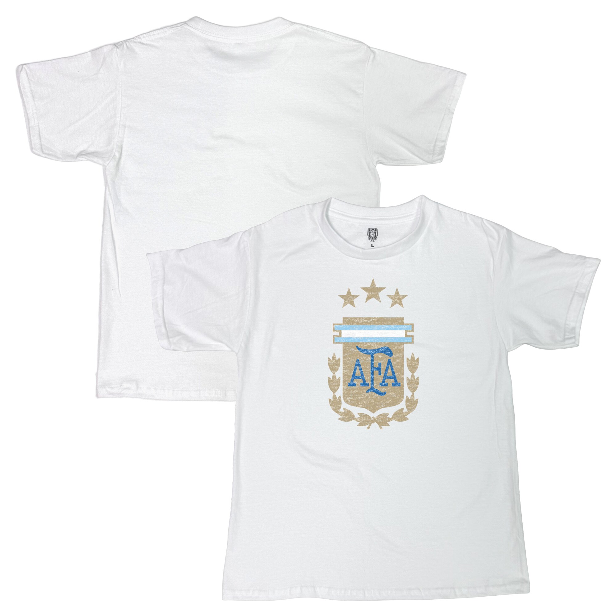 argentina national team 1863fc youth badge t-shirt – white Collection – England Football Jerseys and Shirts