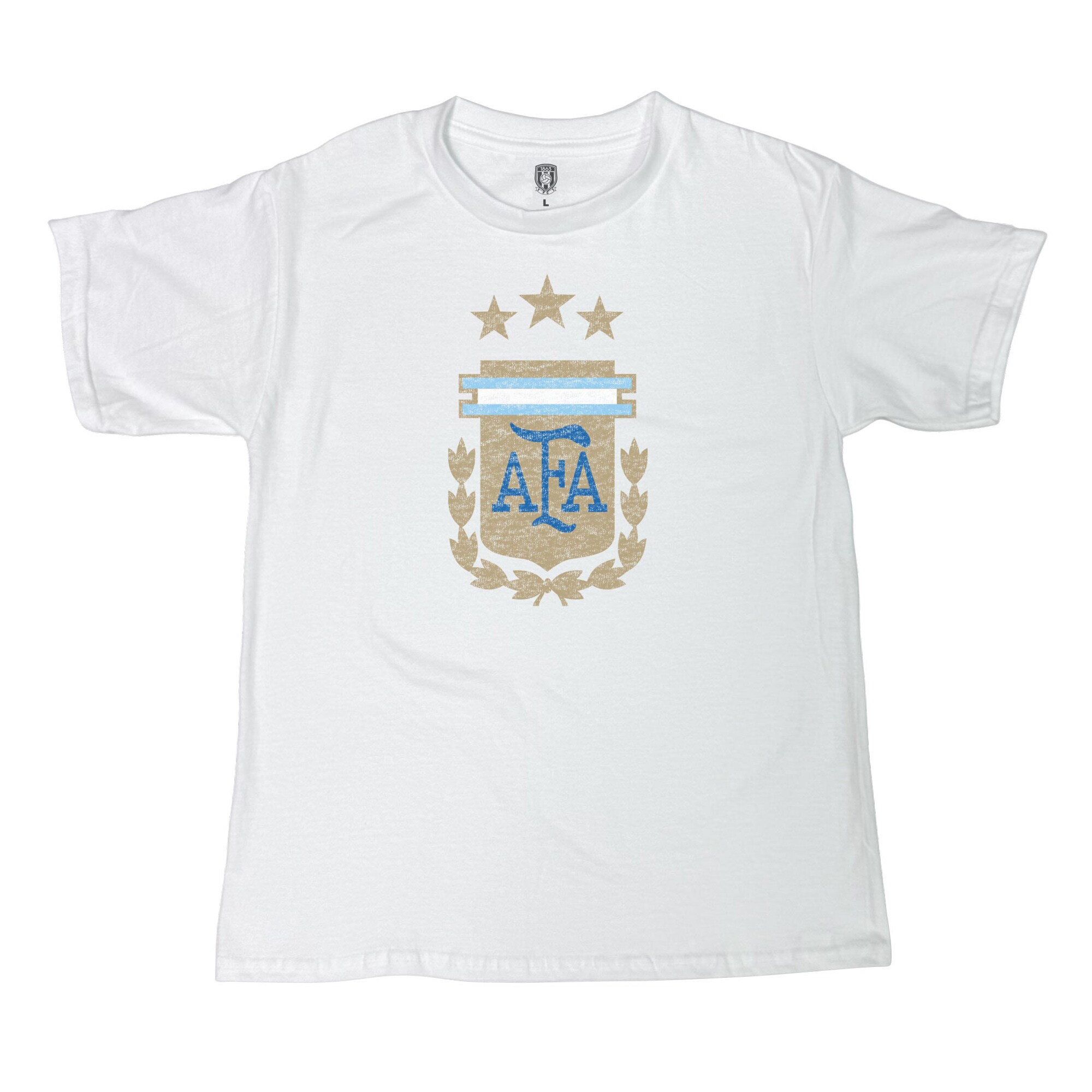 argentina national team 1863fc youth badge t-shirt – white Collection – England Football Jerseys and Shirts