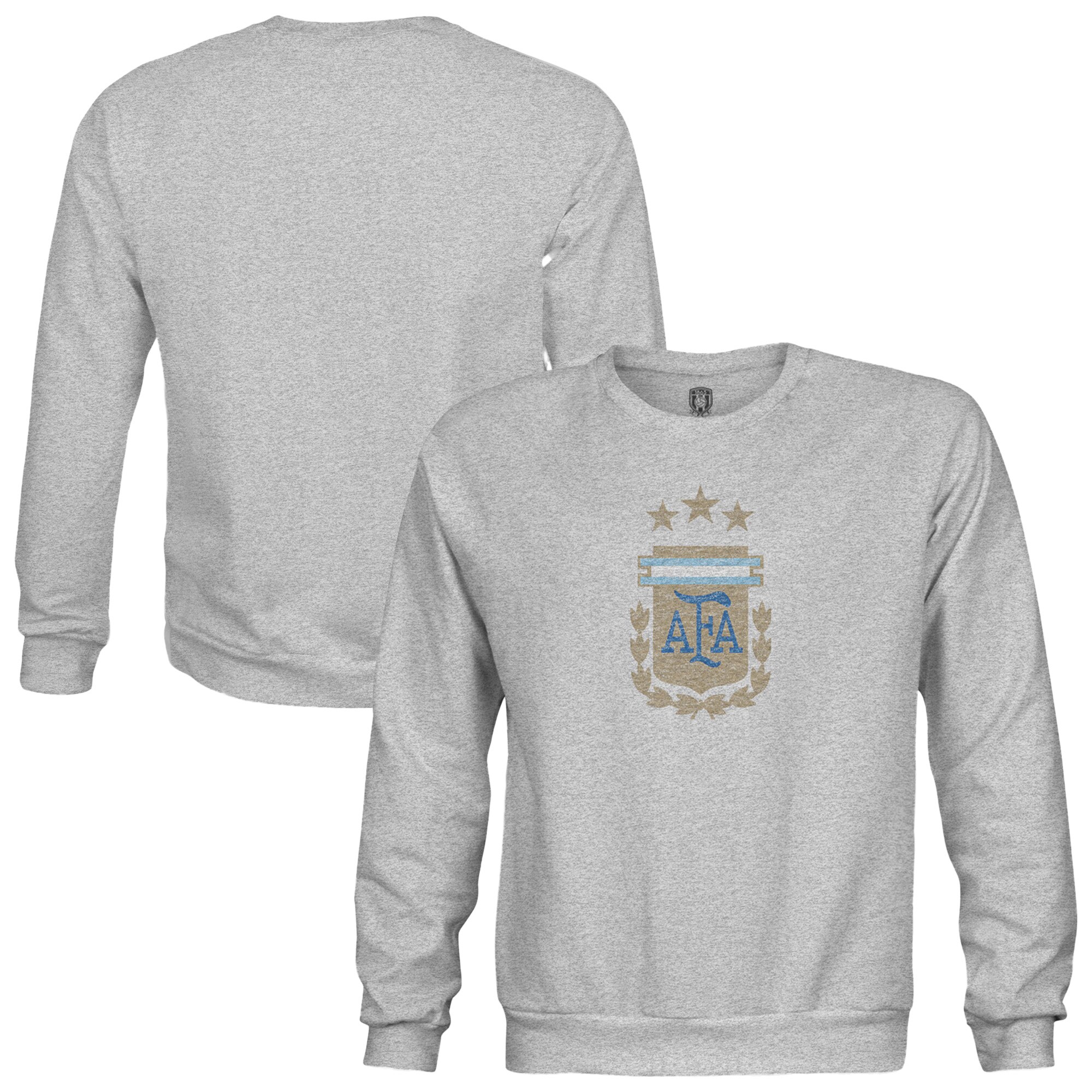 argentina national team 1863fc youth pullover crewneck sweatshirt – heather gray Collection – England Football Jerseys and Shirts