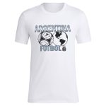 argentina national team adidas around the world t-shirt – white Collection – England Football Jerseys and Shirts