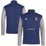 argentina national team adidas crest long sleeve half-zip top – navy Collection – England Football Jerseys and Shirts