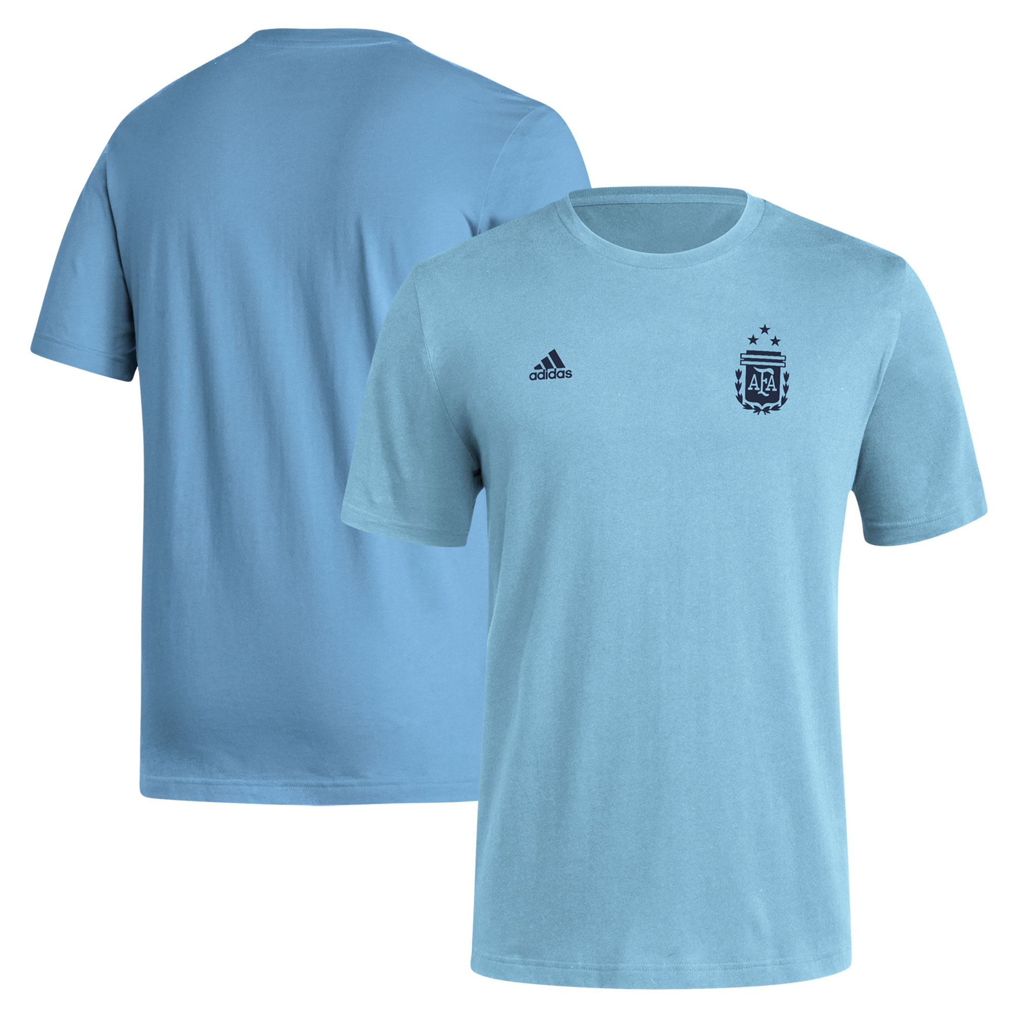 argentina national team adidas crest t-shirt – light blue Collection – England Football Jerseys and Shirts