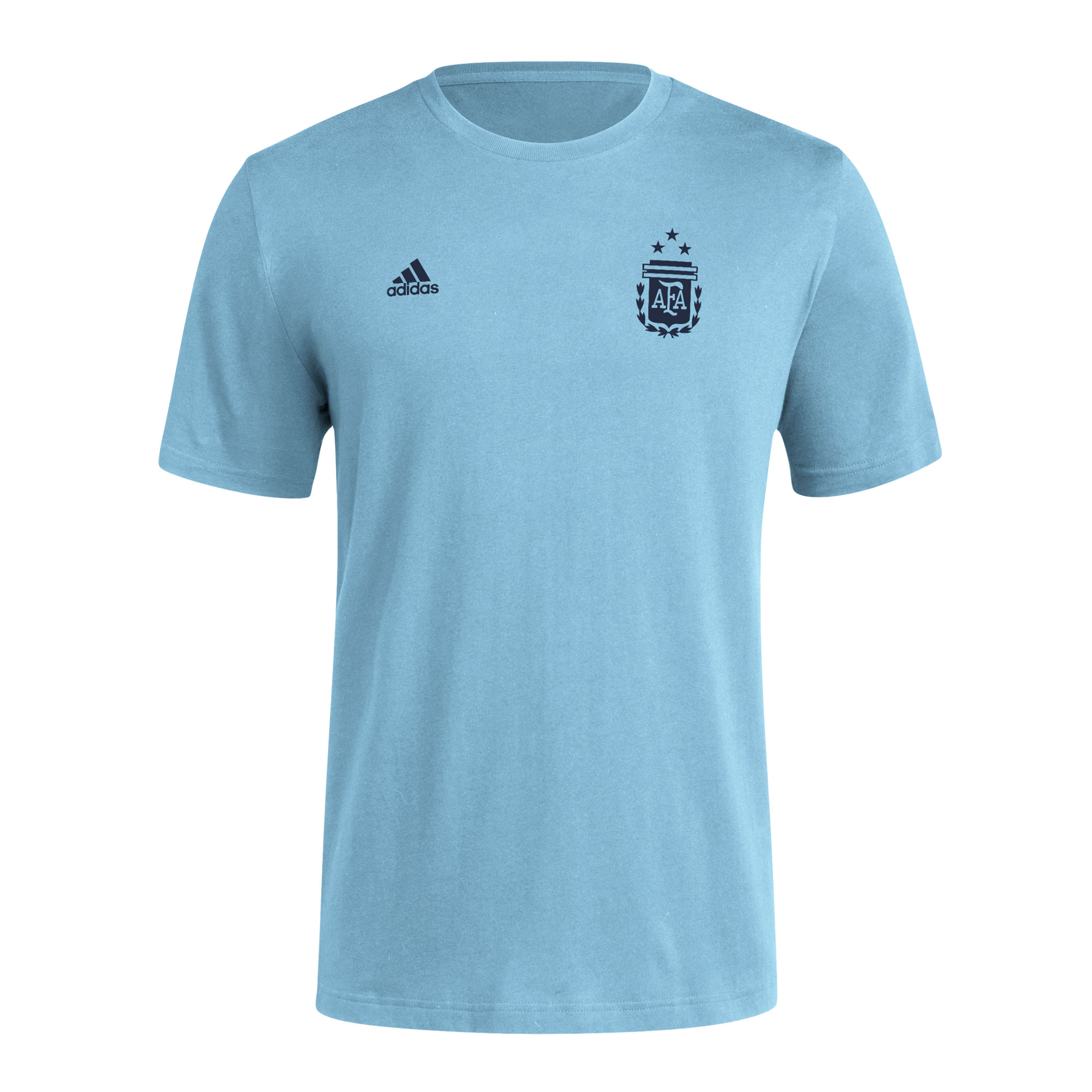 argentina national team adidas crest t-shirt – light blue Collection – England Football Jerseys and Shirts