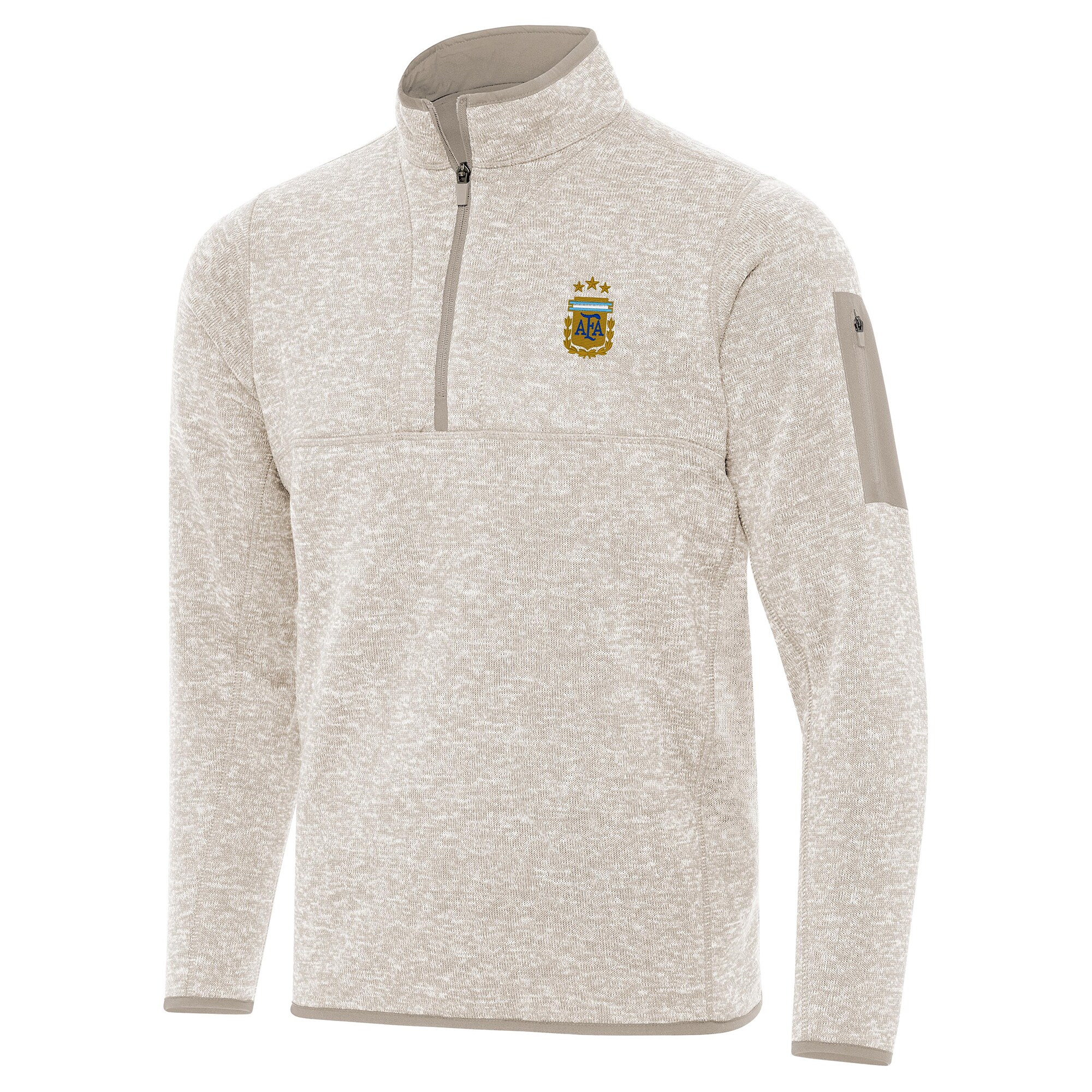 argentina national team antigua fortune quarter-zip pullover jacket – cream Collection – England Football Jerseys and Shirts