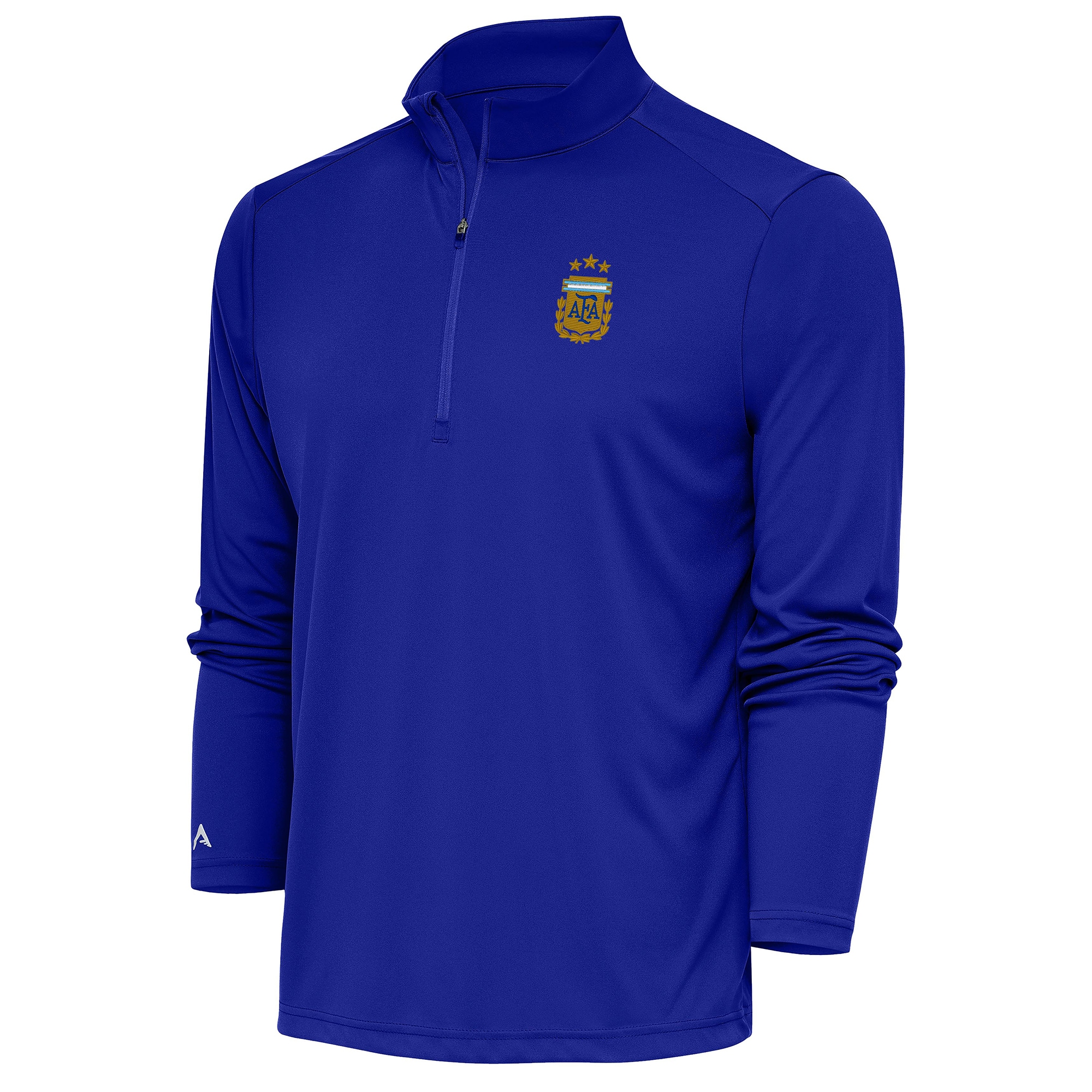 argentina national team antigua tribute quarter-zip pullover top – royal Collection – England Football Jerseys and Shirts