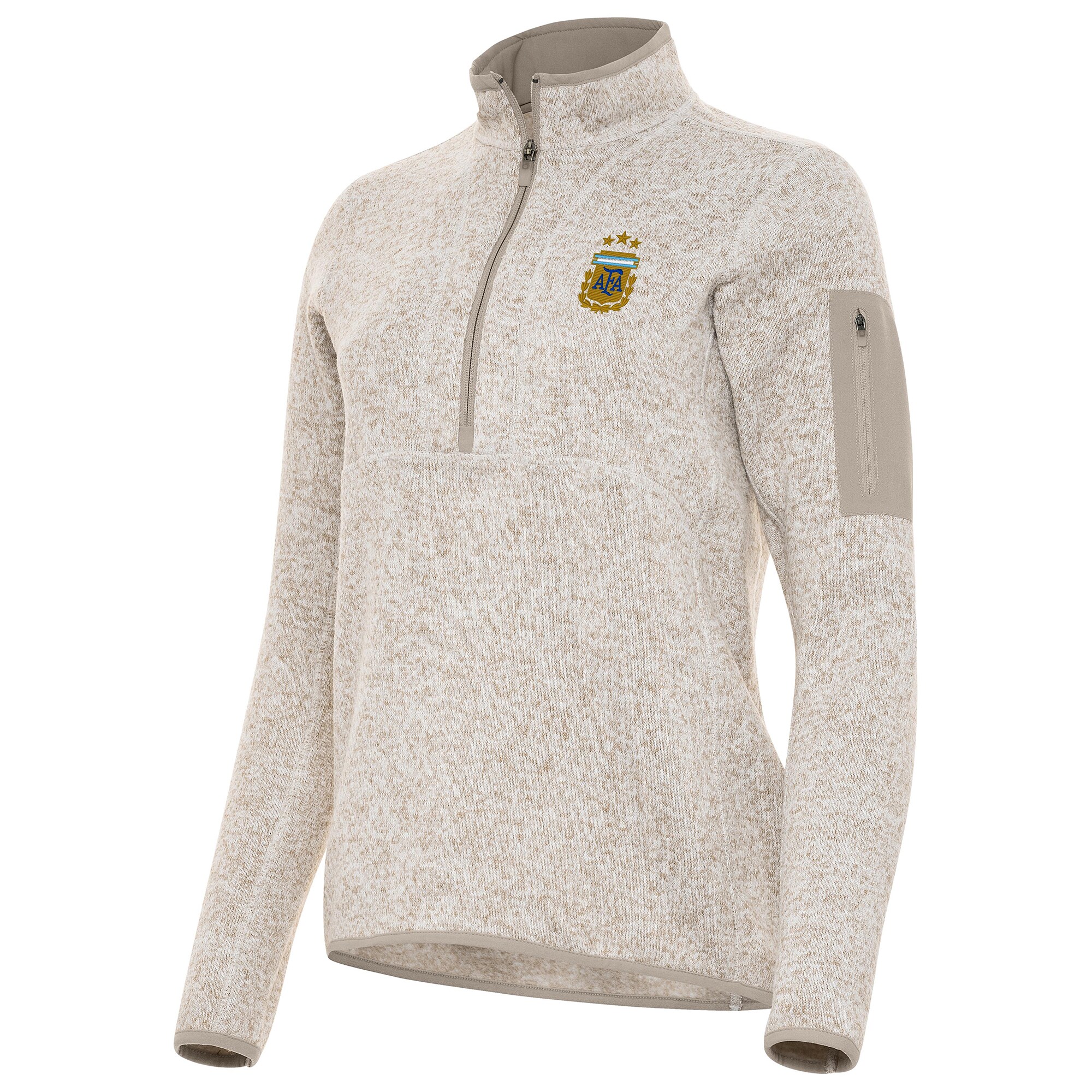 argentina national team antigua women8217s fortune half-zip pullover jacket – cream Collection – England Football Jerseys and Shirts
