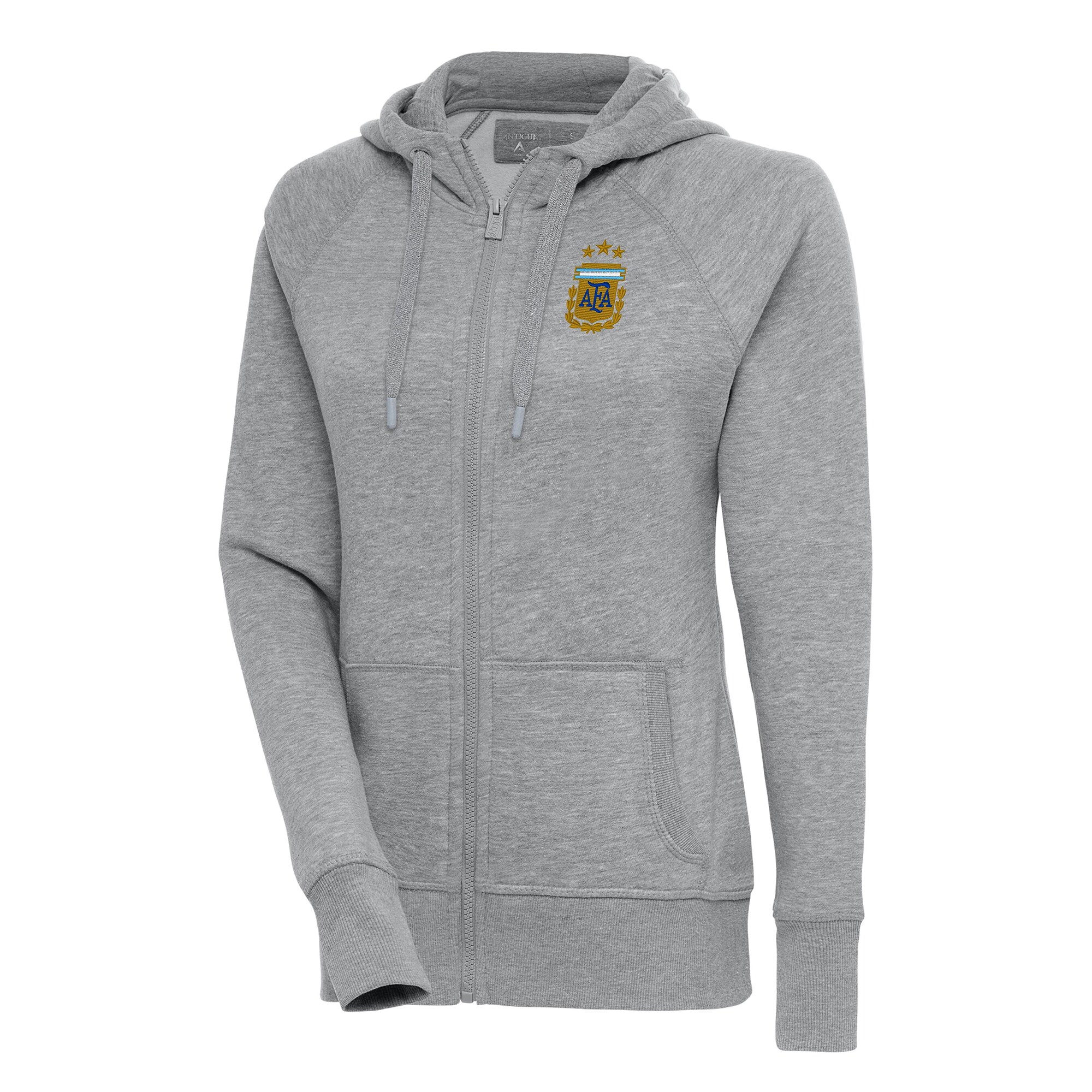 argentina national team antigua women8217s victory full-zip hoodie – heather gray Collection – England Football Jerseys and Shirts