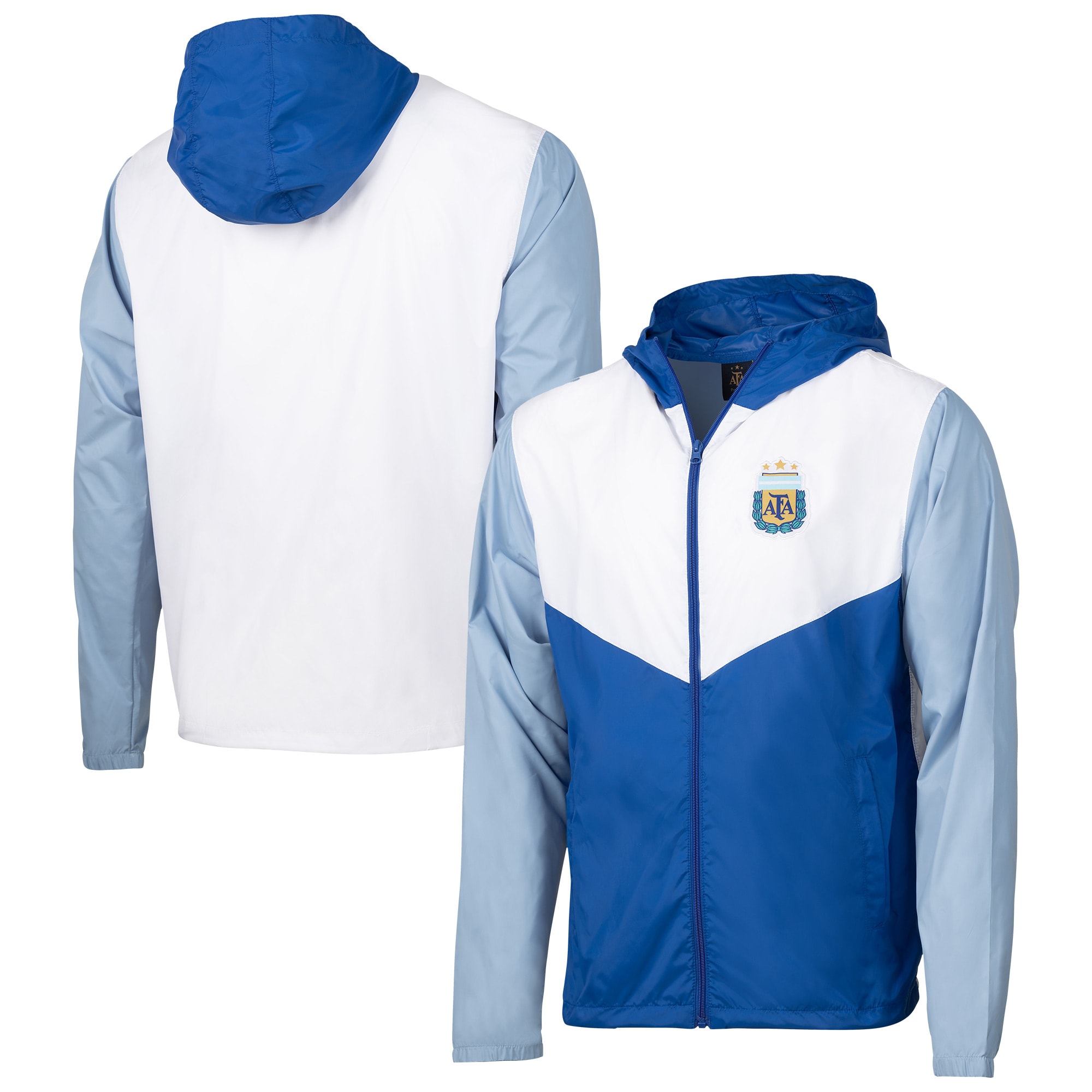 argentina national team block pro full-zip windbreaker jacket – royal Collection – England Football Jerseys and Shirts