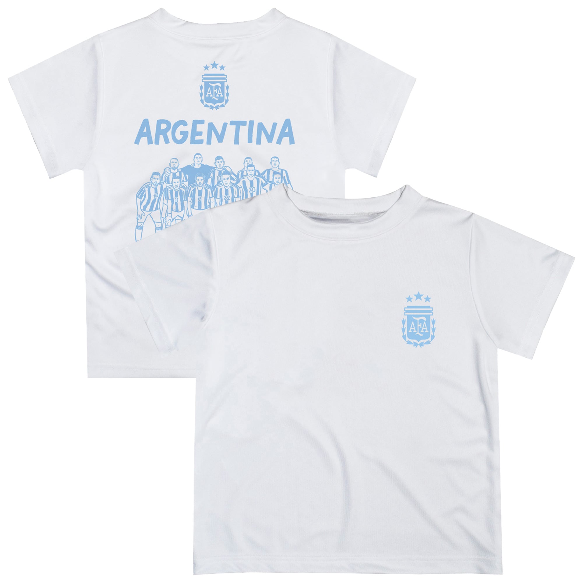 argentina national team vive la fete toddler impressions artwork icons t-shirt – white Collection – England Football Jerseys and Shirts