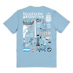 argentina national team vive la fete women8217s impressions artwork t-shirt – light blue Collection – England Football Jerseys and Shirts
