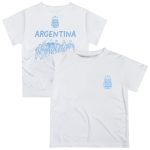argentina national team vive la fete youth impressions artwork icons t-shirt – white Collection – England Football Jerseys and Shirts