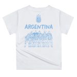 argentina national team vive la fete youth impressions artwork icons t-shirt – white Collection – England Football Jerseys and Shirts