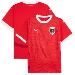austria national team puma 2024 home replica jersey – red Collection – England Football Jerseys and Shirts