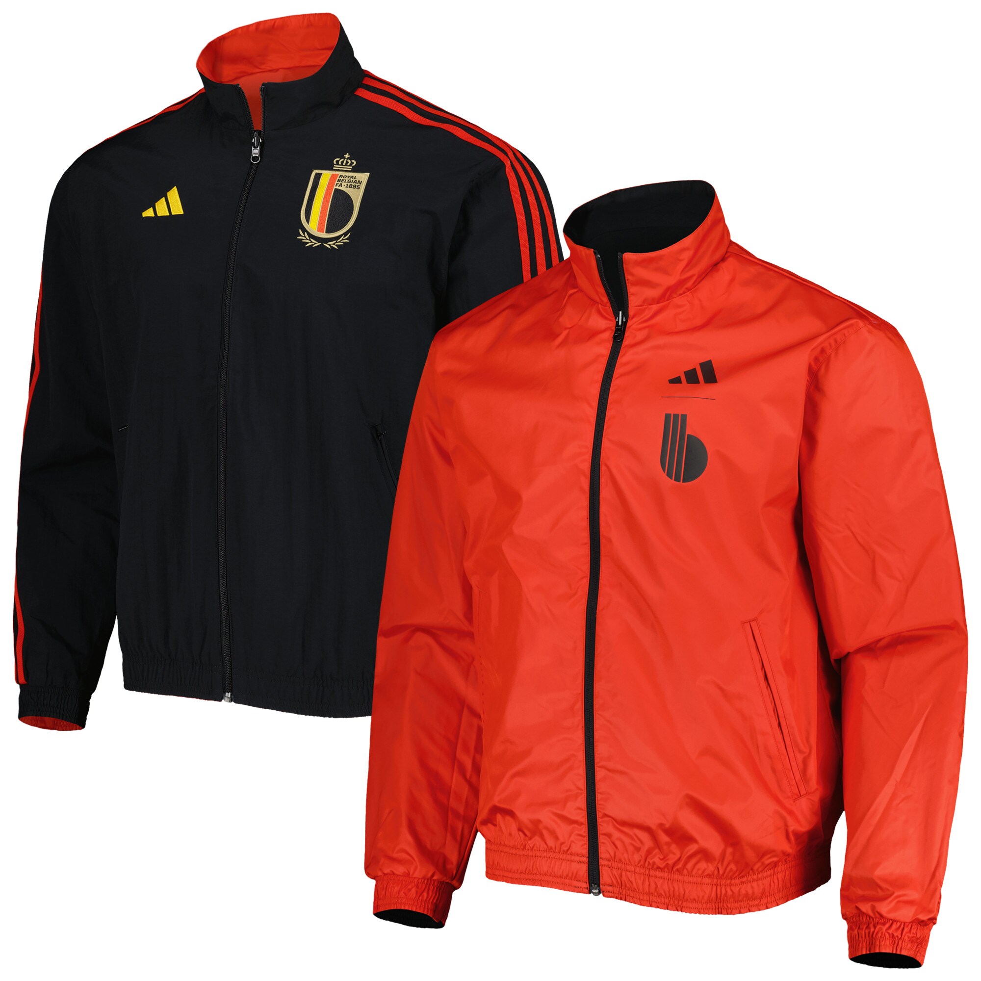 belgium national team adidas aeroready reversible anthem reversible full-zip jacket – redblack Collection – England Football Jerseys and Shirts