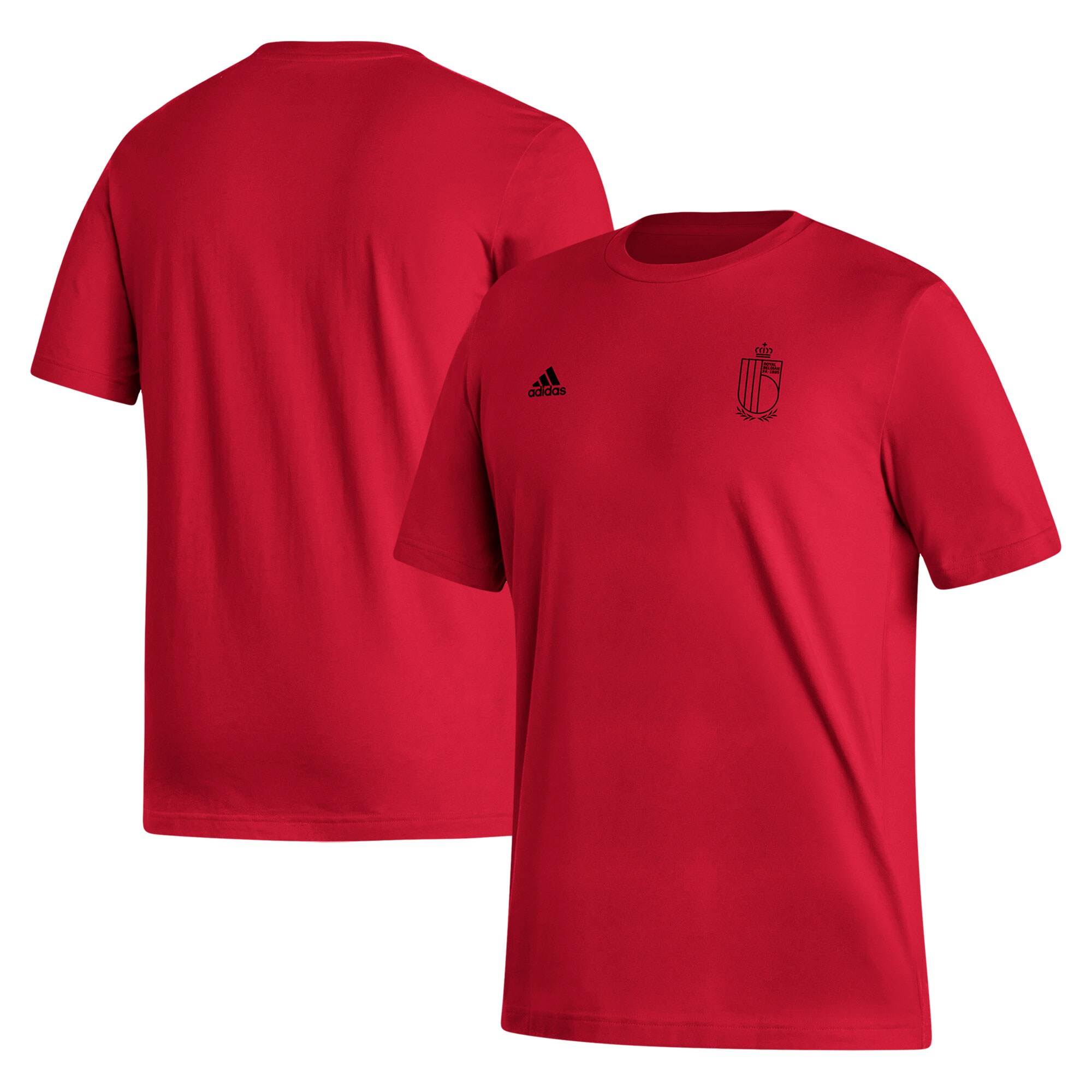 belgium national team adidas crest t-shirt – red Collection – England Football Jerseys and Shirts