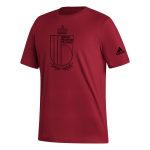 belgium national team adidas outlined crest t-shirt – red Collection – England Football Jerseys and Shirts