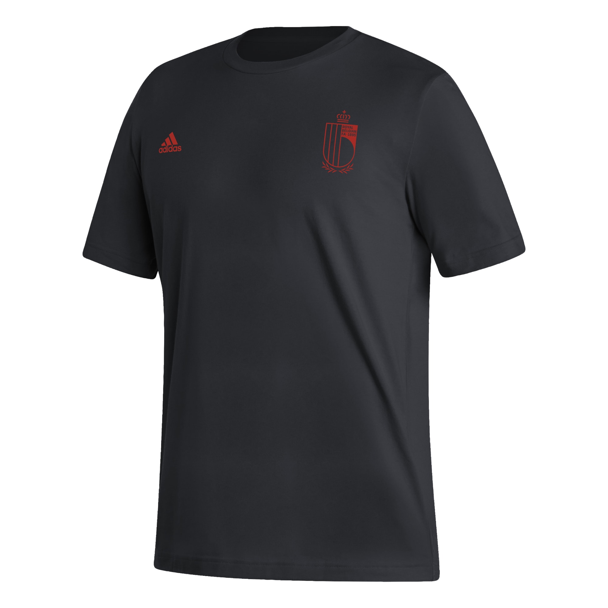 belgium national team adidas pattern crest t-shirt – black Collection – England Football Jerseys and Shirts