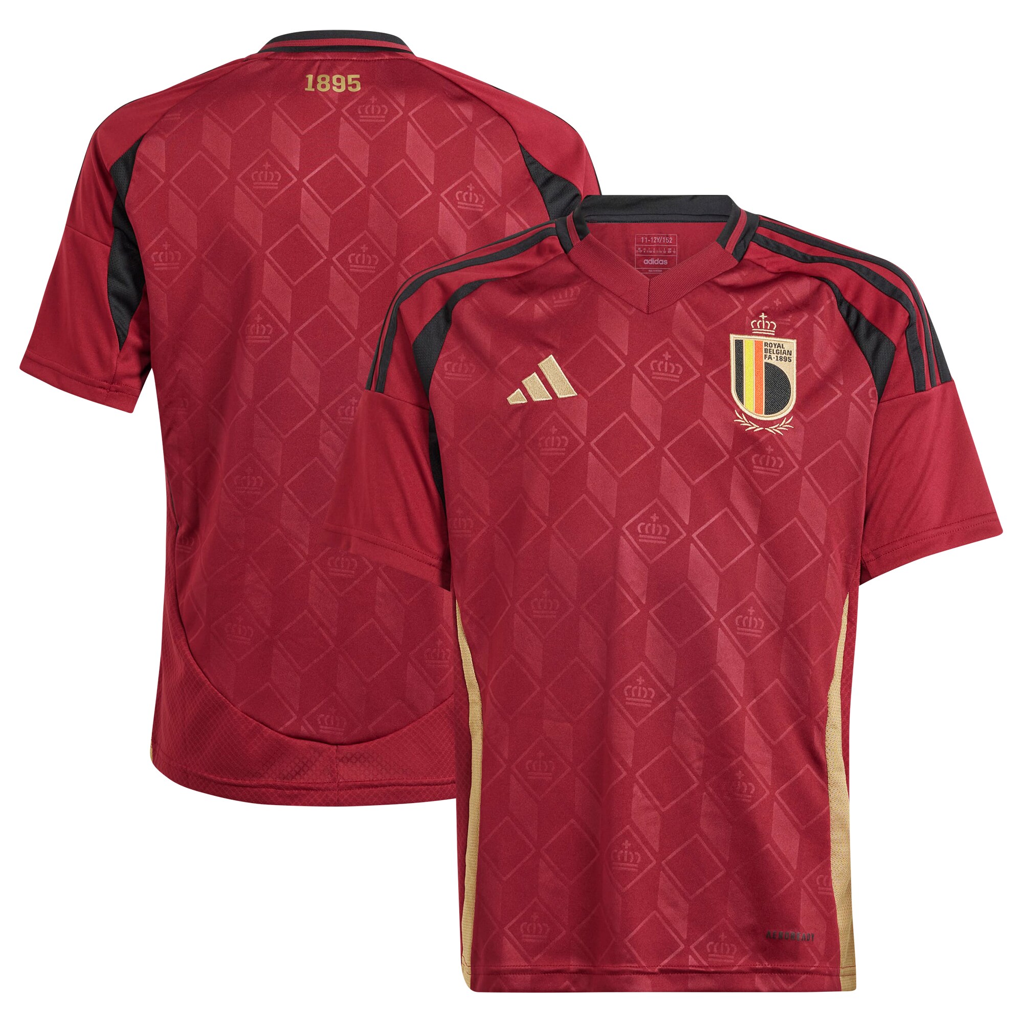 belgium national team adidas youth 2024 home replica jersey – burgundy Collection – England Football Jerseys and Shirts