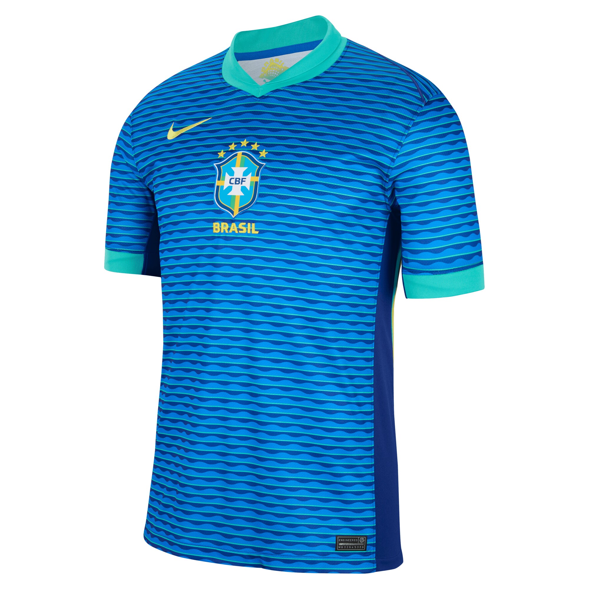 brazil national team nike 2024 away stadium replica jersey – blue Collection – England Football Jerseys and Shirts