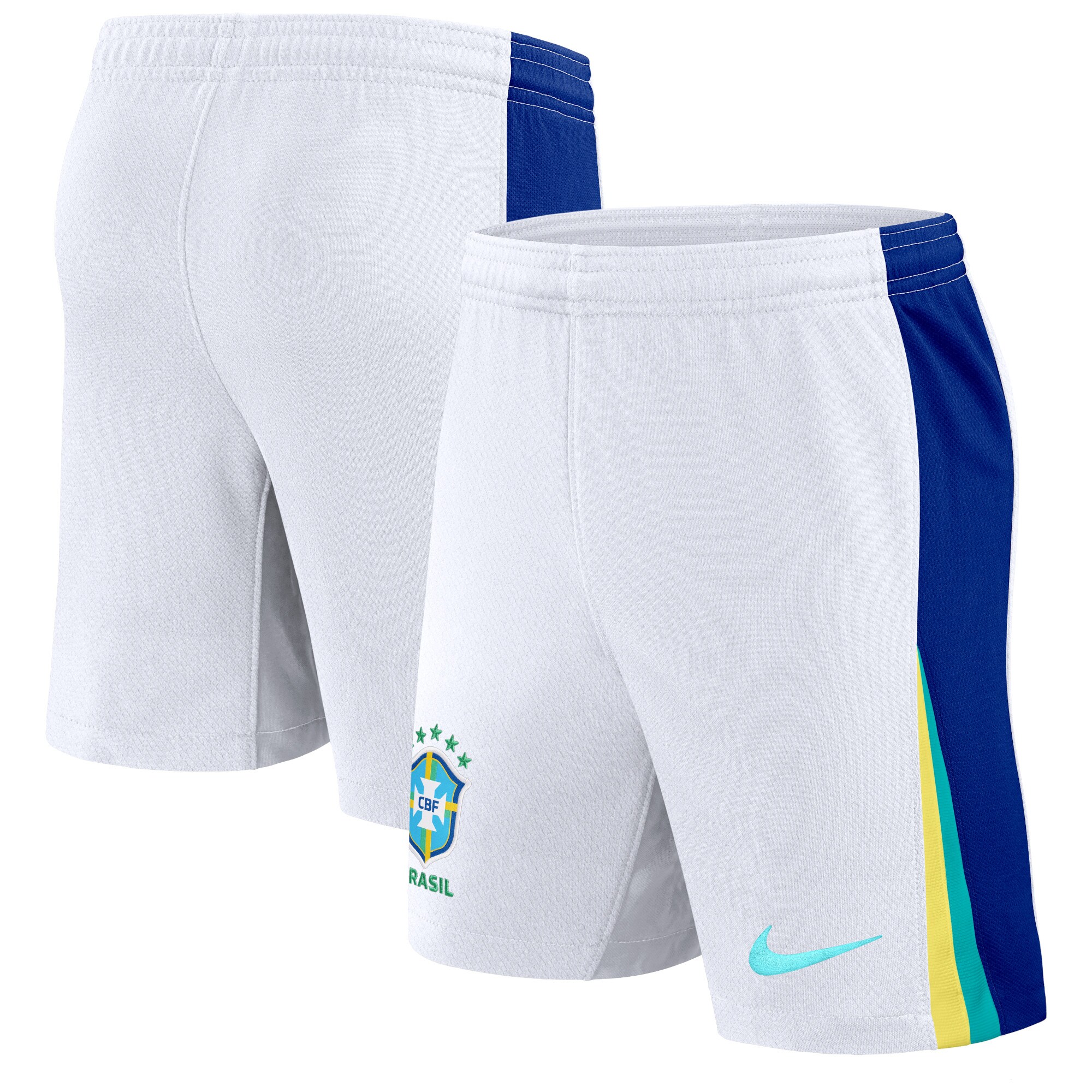 brazil national team nike 2024 away stadium shorts – white Collection – England Football Jerseys and Shirts