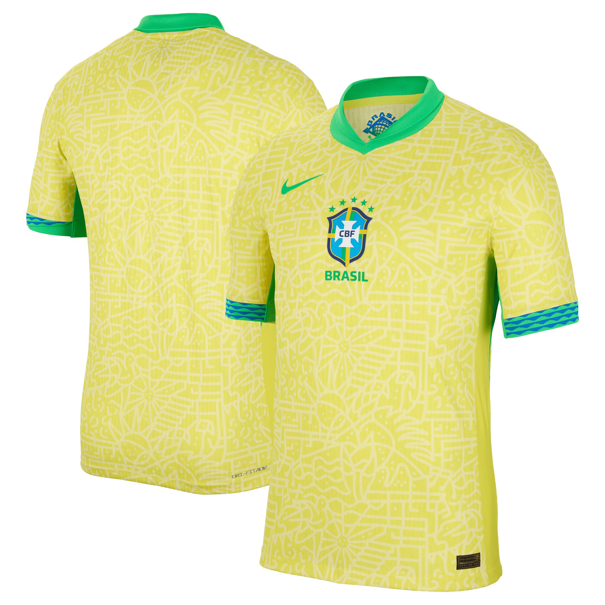 brazil national team nike 2024 home match authentic jersey – yellow Collection – England Football Jerseys and Shirts
