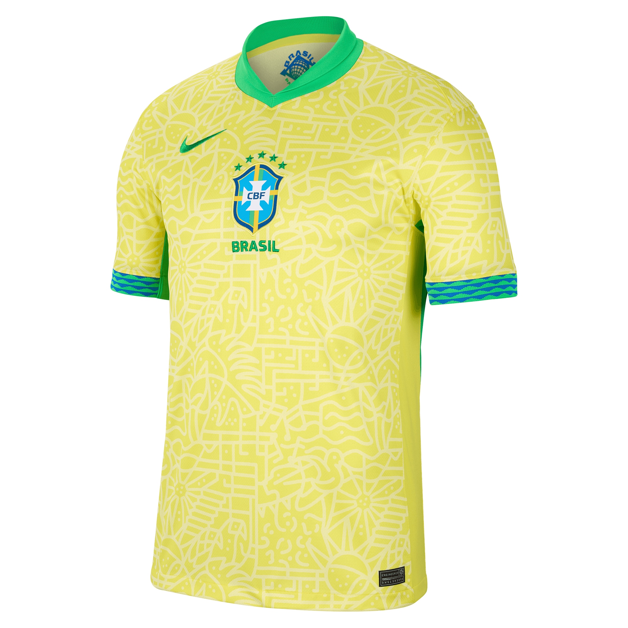 brazil national team nike 2024 home stadium replica jersey – yellow Collection – England Football Jerseys and Shirts