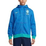 brazil national team nike club full-zip hoodie – blue Collection – England Football Jerseys and Shirts