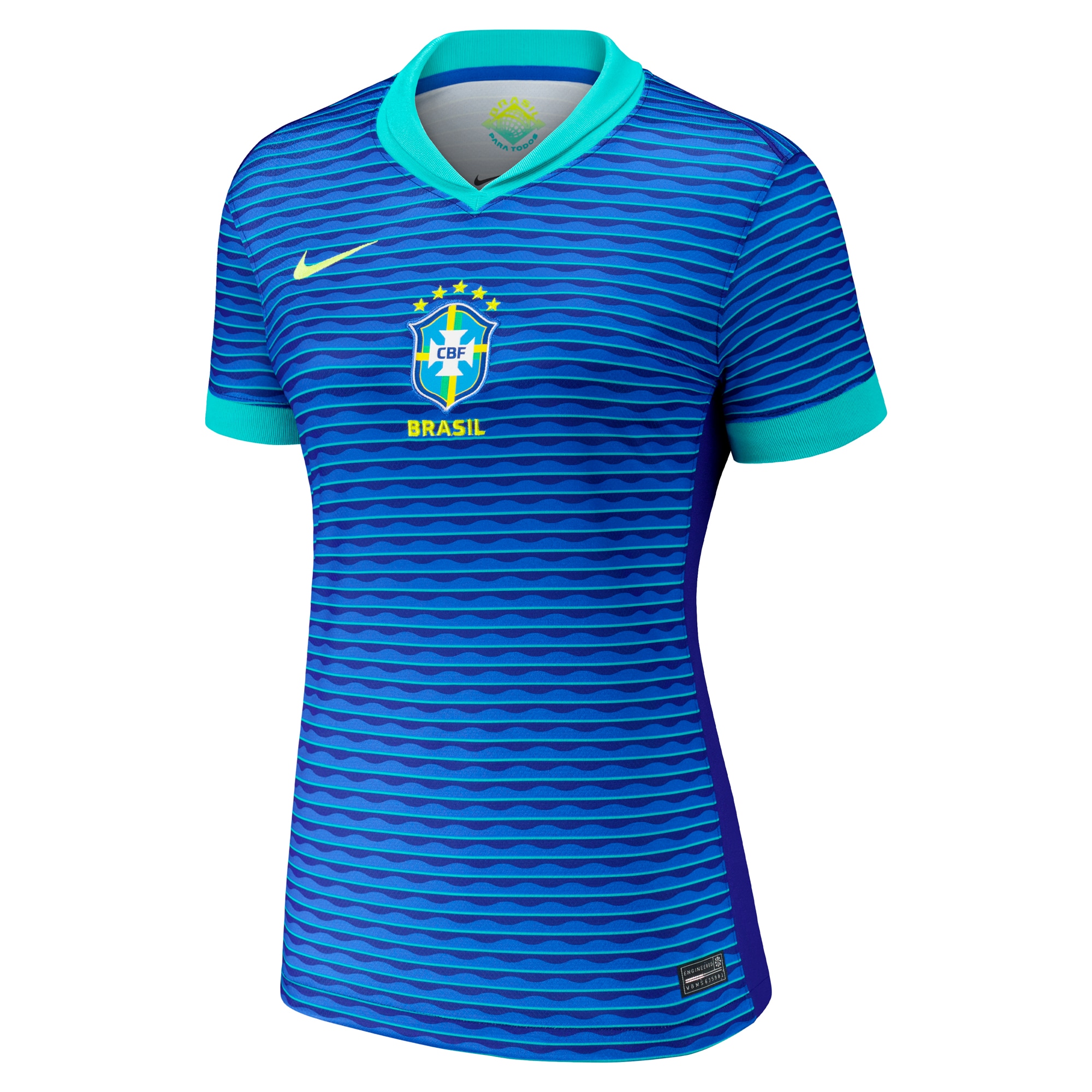 brazil national team nike women8217s 2024 away stadium replica jersey – blue Collection – England Football Jerseys and Shirts