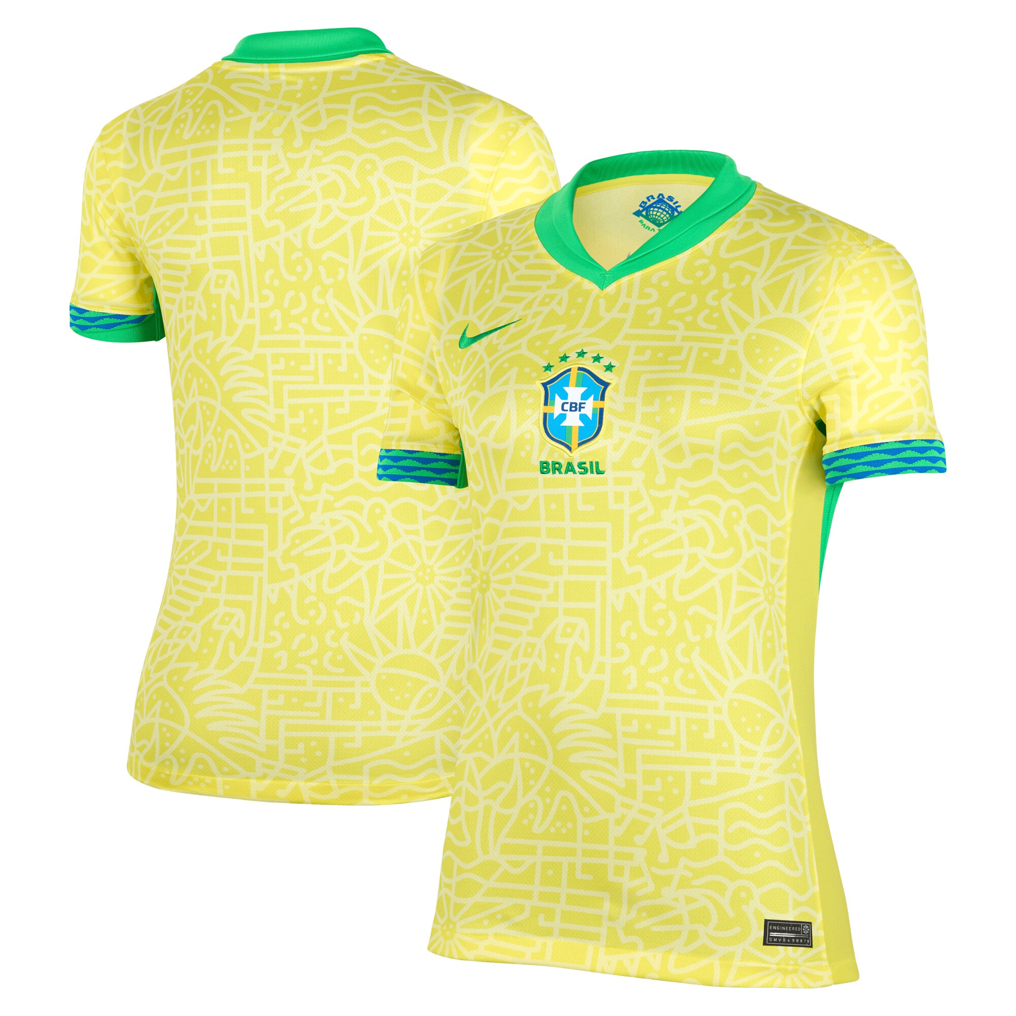 brazil national team nike women8217s 2024 home stadium replica jersey – yellow Collection – England Football Jerseys and Shirts