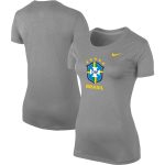 brazil national team nike women8217s legend performance t-shirt – heather gray Collection – England Football Jerseys and Shirts