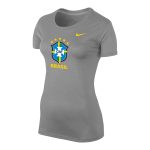 brazil national team nike women8217s legend performance t-shirt – heather gray Collection – England Football Jerseys and Shirts