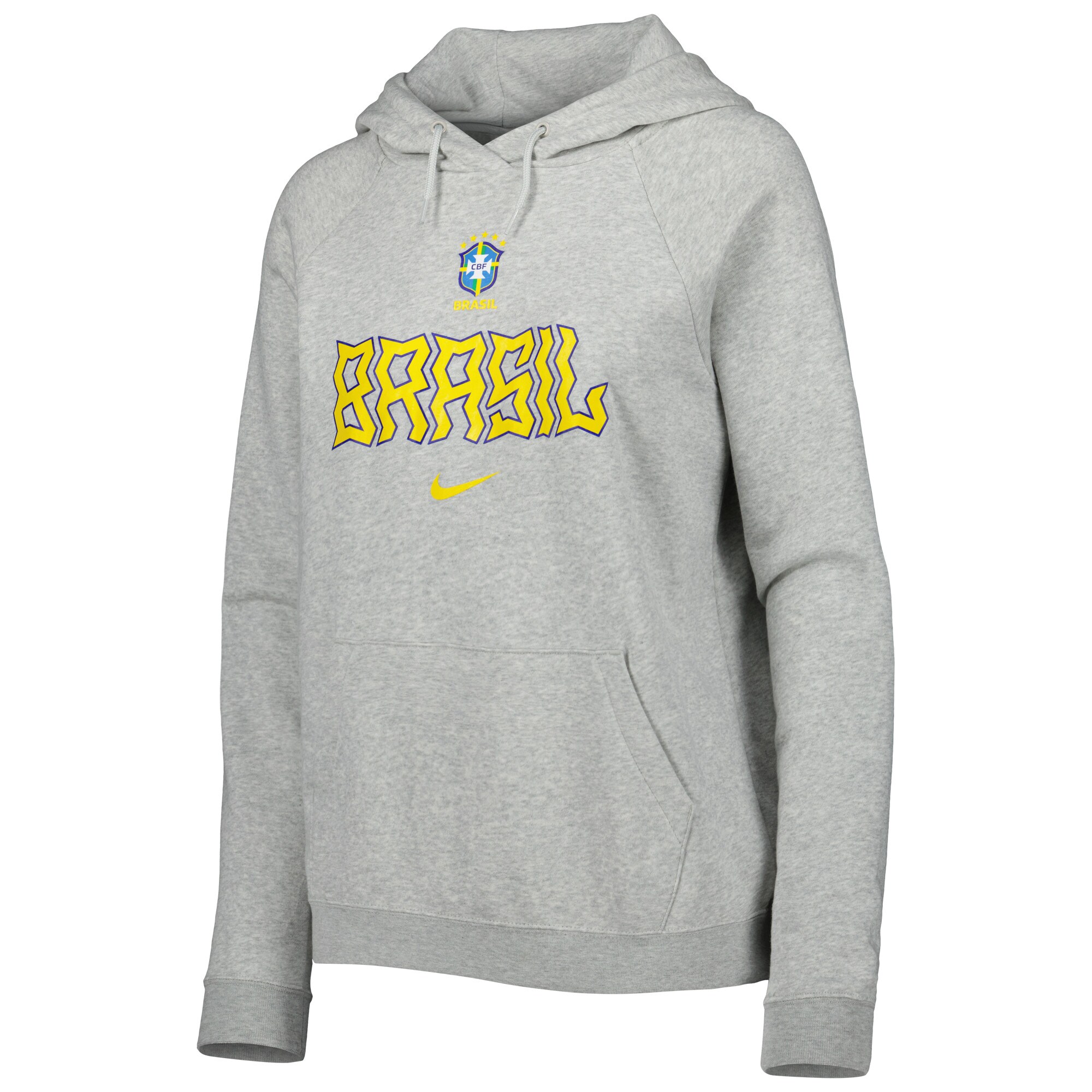 brazil national team nike women8217s lockup varsity fleece raglan pullover hoodie – heather gray Collection – England Football Jerseys and Shirts