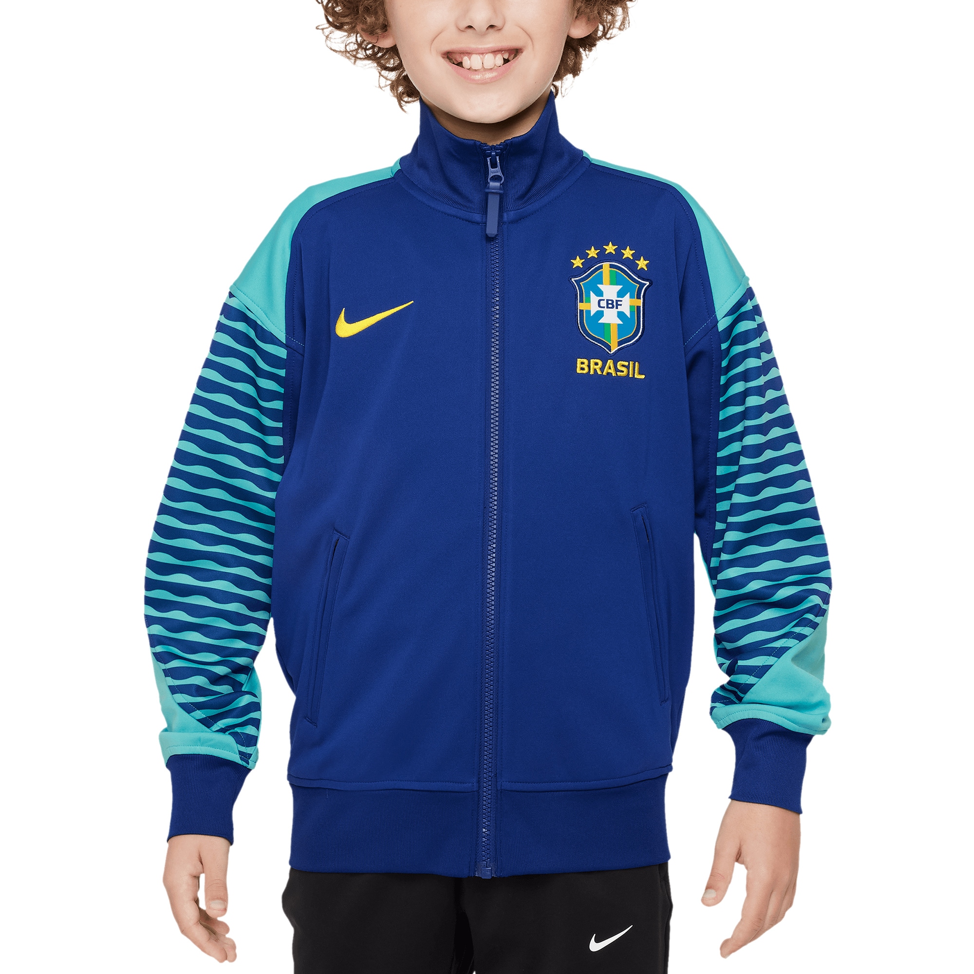 brazil national team nike youth 2024 academy pro anthem full-zip jacket – royal Collection – England Football Jerseys and Shirts