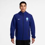 brazil women8217s national team nike tech fleece full-zip hoodie – royal Collection – England Football Jerseys and Shirts