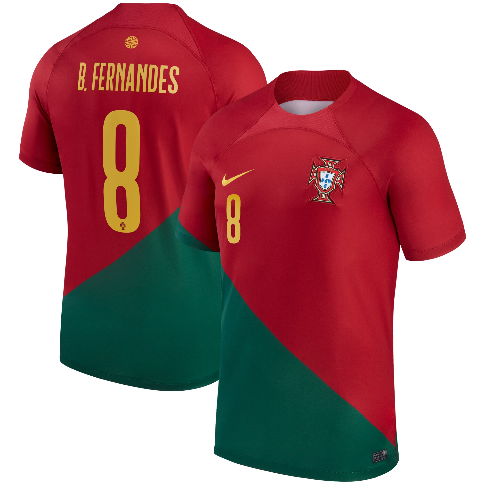 bruno fernandes portugal national team nike 202223 home breathe stadium replica player jersey – red Collection – England Football Jerseys and Shirts