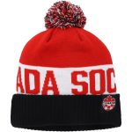 canada soccer nike classic stripe cuffed knit hat with pom – blackred Collection – England Football Jerseys and Shirts