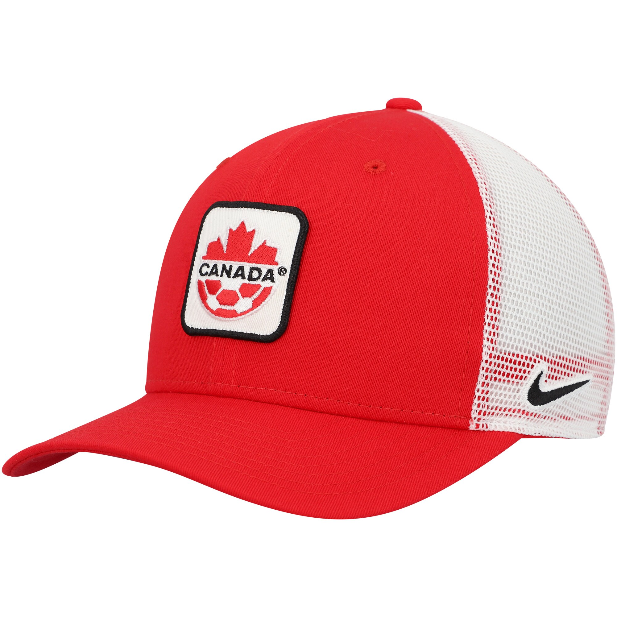 canada soccer nike classic99 trucker snapback hat – red Collection – England Football Jerseys and Shirts